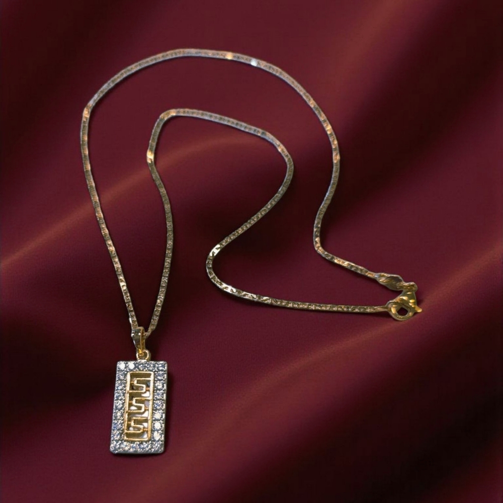 SALE!! Rose Gold and Zirconia Pendant Necklace